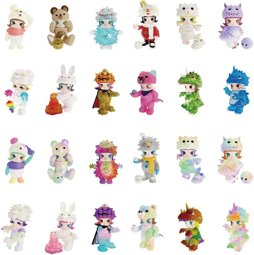 Molly Instinctoy Erosion-1Pc Molly Costume Series Blind Box Toy Box Bulk Popular Collectible Random Art Toy Hot Toys Cute Figure Creative Gift, for Christmas Birthday Party Holiday