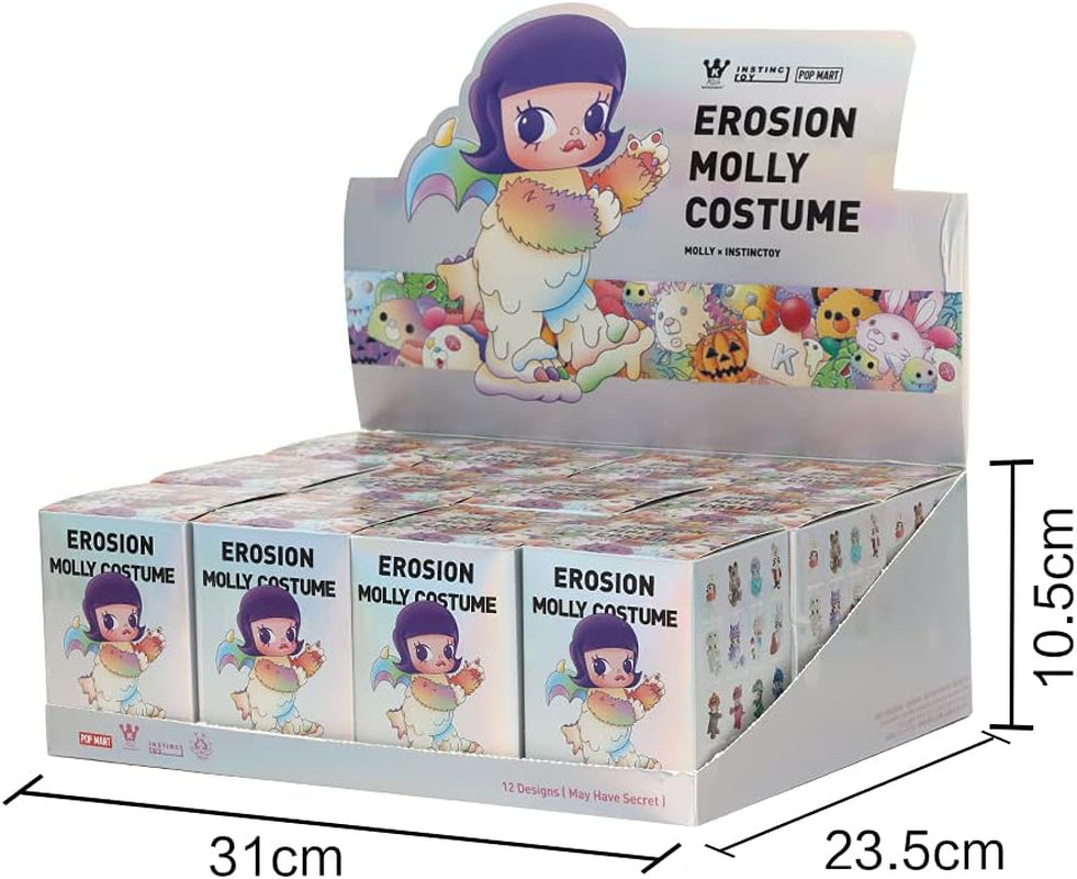 Molly Instinctoy Erosion-1Pc Molly Costume Series Blind Box Toy Box Bulk Popular Collectible Random Art Toy Hot Toys Cute Figure Creative Gift, for Christmas Birthday Party Holiday