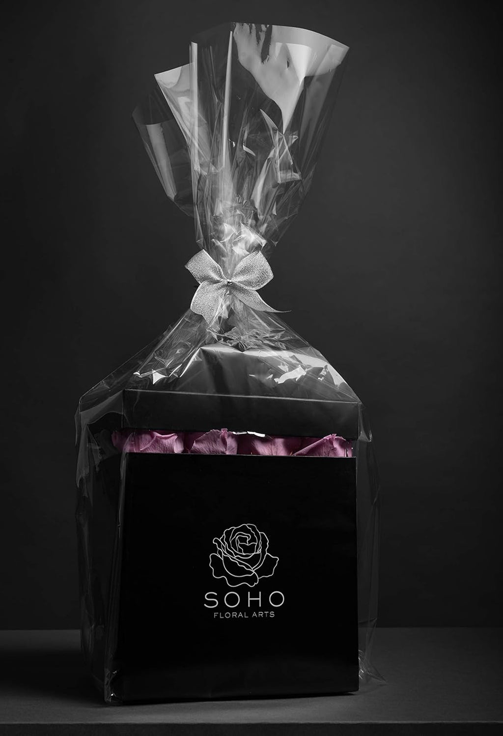 | Roses in a Box | Genuine Roses That Last for Years (White Square 4Ct, Radiant Pink) | Mothers Day Gifts