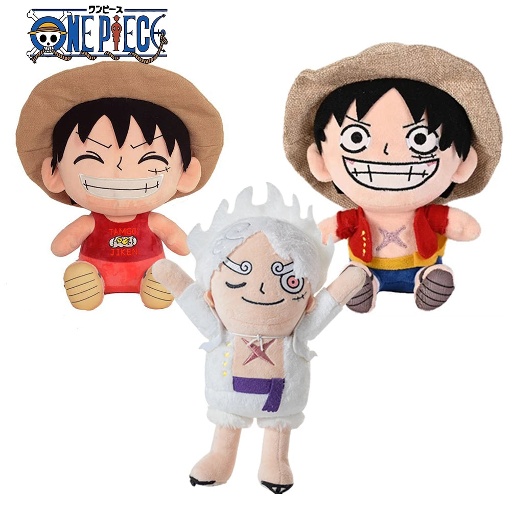 Original 25-27CM One Piece Anime Figures Plush Toys Luffy Toys Cartoon Plushie Stuffed Dolls Kids Birthday Christmas Gifts