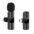 Wireless Lavalier Lapel Microphone for Iphone Ipad Professional Wireless Clip Mic - Cordless Omnidirectional Condenser Recording Mic for Interview Video Podcast Vlog Youtube
